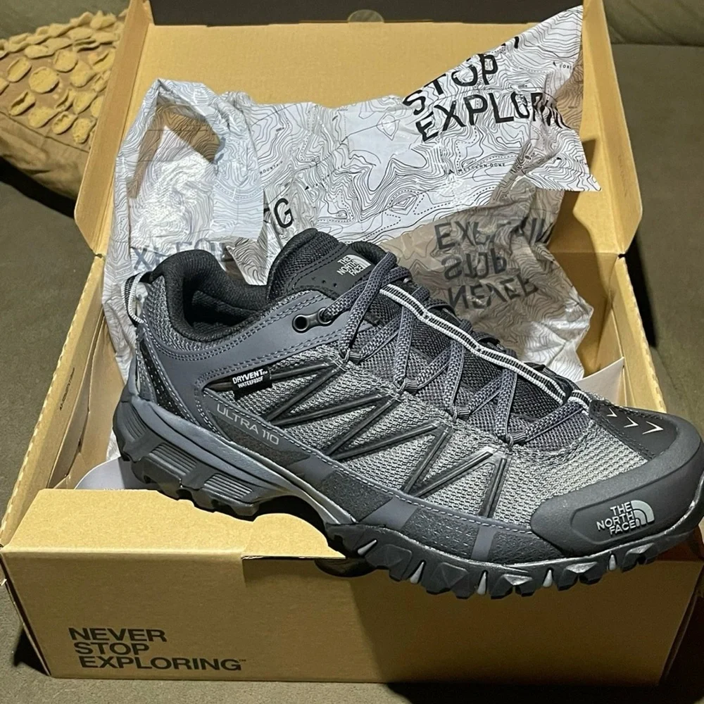 The North Face Mens Ultra 110 Waterproof Hiking Shoes - Picture 1 of 2